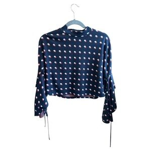 BCBGeneration Women’s Ruffled Dotted Top